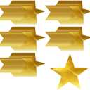 100 Gold Star Confetti Cutouts, Double Sided, 6 Inch Stars, Party Decor, Paper Material