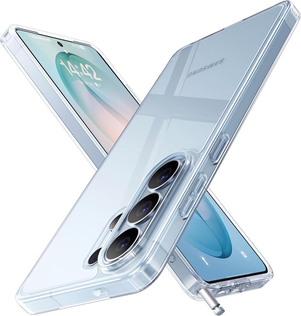 CASEKOO Crystal Clear for Samsung Galaxy 26U Case [Patented Anti-Yellow] [16FT Military-Grade Protection] [Camera Guard] Slim Transparent Shockproof Case with Lanyard Hole for S26 Ultra 6.9''