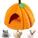 Cat Beds for Indoor Cats,Pumpkin Cat House,Cute Pumpkin Shape Cat Cave Bed