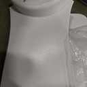 52-Inch White Ceiling Fan Without Light, Modern Low-Profile Flush Mount Fan with Remote, 6-Speed Reversible Quiet DC Motor,for Balcony, Living Room, Bedroom (No Light)