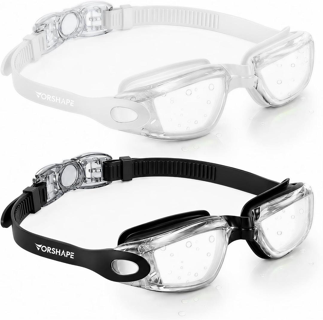 2 x Adult Swim Goggles 2 Pack No Leaking Goggles for Men Women Youth | Anti-Fog UV Protection Mirrored Swimming Glasses