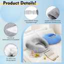 vamorry Gaming Pillow Arm Support Pillow for Bed & Sofa: Ergonomic U-Shaped Lap Pillow with Elbow Rest for Adults & Kids - Reduces Arm Pain & Fatigue During Gaming, Reading, Working & Crocheting