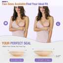 Nipple Covers for Women Reusable Silicone Nipple Covers Waterproof Sticky Pasties with Travel Case (Size 1 (Fits A-B Cups), Caramel-2pairs)