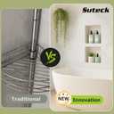 Suteck 32" x 16" Double Shelf Shower Niche Ready for Tile Waterproof Leak-Proof Bathroom Indoor Recessed Niche Storage Washing Toiletries Bottles