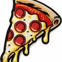 Pizza Slice Iron On Patch  Food and Fun Applique for Jackets, Bags, Hats, Jeans and Crafts
