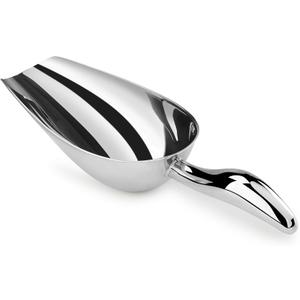 New Star Foodservice 1028508 Stainless Steel Bar Ice Flour Utility Scoop, 6-Ounce