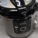 MegaChef 12 Quart Digital Pressure Cooker with 15 Preset Options and Glass Lid, Silver