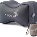Circa Air Inflatable Knee Pillow for Side Sleepers, Travel Knee Pillow Between Legs for Sleeping, Orthopedic Sciatica Pain Relief Pillow, Leg Pillow for Hip Joints and Thigh Sleep Support (Gray)