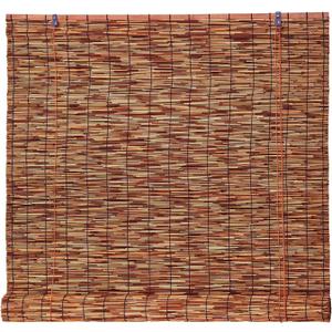 Brown Bamboo Reed Roller Shades 48" Wx72 H Outdoor Privacy Blind