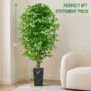 6FT Artificial Ficus Tree, Tall Fake Tree