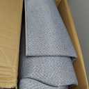 8x10 Washable Neutral Area Rug Blue Vintage Living Room Bedroom Carpet Non-Slip Soft Low Pile Farmhouse Indoor Large Throw Rug for Dining Room Office