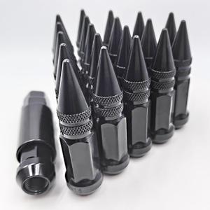 M12x1.5 Lug Black Nuts Lug,Spike Lug nut for Acura, Honda, Chevy, Hyundai, Toyota, Lexus, 20PCS 12x1.5 Lug Nuts with Socket Key.