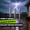 35.8" Round Glass Rail Post,Corner Glass Post Right Angled System