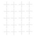 600PCS Tile Spacer 1/8 inch PVC Tiling Seam Positioning Leave Seam Cross Card Plastic Tile for Tile Stone Installation Floor Wall Tile Spacing