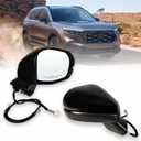Right Passenger side Mirror Fits 2023 2024 2025 2026 2027 Honda CR-V, Manual Folding Power Glass, Heated and Turn Signalwithout Blind Spot, Replace #76208-3A0-A01(6Pins)
