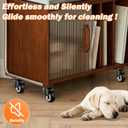 2" Casters Set of 20 Heavy-Duty Industrial Caster Wheels Without Brake PU Wheels Double Ball Bearing Swivel Casters Noiseless for Workbench, Furniture, Plate Castors Black