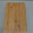 Talented Kitchen Countertop Bread Box - White Metal, Airtight Storage Container with Wood Cutting Board Lid & Side Handles - Wood Tongs Included - Bread Storage Container for Kitchen Organization