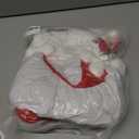 Jecery 2 Piece Red Velvet Jester Hat and Collar for Adult Christmas Costume Red and White Jester Cosplay Accessory Holiday Elf Hats for Christmas Clown Theater Xmas Halloween Party, One Size