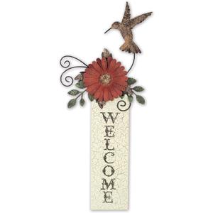 Sunset Vista Designs Hummingbird Welcome Sign