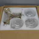 Mid Century Modern Ceiling Light Clear Globe Semi Flush Mount Ceiling Light Gold Sputnik Light Fixture Chandeliers Clear Glass Brushed Brass Chandeliers Living Room Dining Room Bedroom 3 Lights