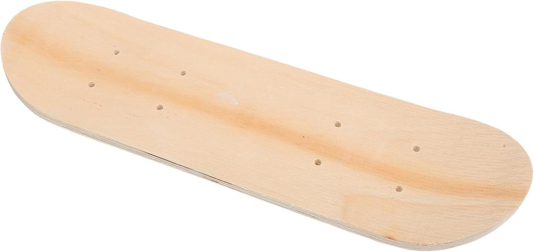 3 x Blank Skateboard Deck 16.92In DIY Kids Painting Toy Unfinished Maple Wood Replacement Deck with Pre-Drilled Holes for Skateboard Assembly