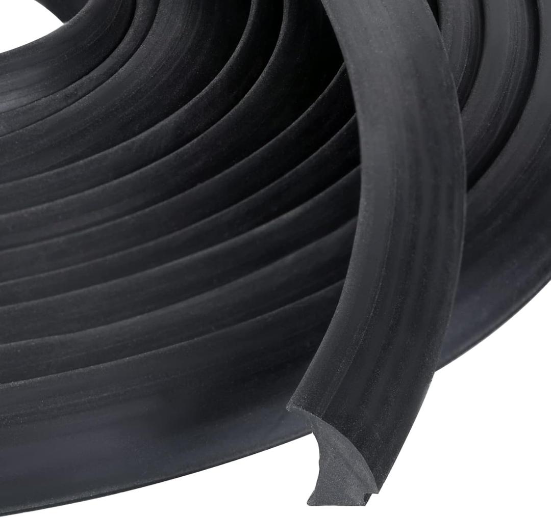 Kingdder RV Window Seal Kit 1/2'' x 1/4'' Weather Stripping RV Rubber Stationary Window Edge Locking Gasket, Seal Strip for Boat Car Truck, Noise Reduction Dustproof Insulation(15 Ft)