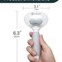 Cat Hair Brush,Cat Brush for Shedding,Soft Silicone Self Cleaning Brushes for Short and Long Haired Cats for Grooming and Shedding (White)