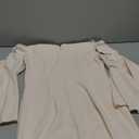 Calvin Klein Women's Off Shoulder Ruffle Sleeve Sheath Dress, 10, White