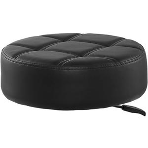 Antlu Round Seat Cushion for Bar Stool Rolling Chair Replacement (Super Big, Black)
