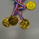 KISEER 40 Pieces Plastic Gold Winner Award Medals Bulk for Sports, Games Competitions, Party Favors and Decorations