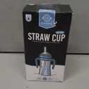 GROSMIMI Spill Proof no Spill Magic Sippy Cup with Straw with Handle for Baby and Toddlers, Customizable, PPSU, BPA Free 10 oz (Sky blue)