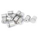 uxcell a15072000ux0232 Frameless Glass 19mm x 25mm Stainless Steel Standoff Pins Clamp 12pcs (Pack of 12)
