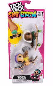 TECH DECK SK8 CREW Series 1 Twin Shred Pack/Pack Rider Duo Skateboards Figures TECH DECK SK8 CREW Series 1 Twin Shred Pack/Pack Rider Duo Skateboards Figures