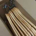 Wooden Hangers 30 Pack, Heavy Duty Wood Hangers for Coats, Suits, Jackets, Closet & Pants Durable Premium Wood Hangers with 360-Degree Rotatable Hook and Notches, Natural