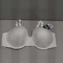 Vanity Fair Women's Full Figure Beauty Back Smoothing Bra with Lace, 4-Way Stretch Fabric, Lightly Lined Cups 42DD (White, XXXL)