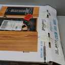 EastPoint Sports Official Size Dart Board Cabinet Set- Easy-Assembly & Complete with 6 Deluxe Steel Tip Darts and Accessories -Premium Darts Set with Scoreboard for Bar Games & Indoor Games (Natural Wood)