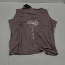 ETCYY Womens Summer Tops Sexy Tie Dye V Neck Tank Top Loose Fit Cute Printed Workout Sleeveless T Shirts (Print Dandelion Khaki) XL