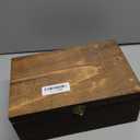 Geelin Wooden Wedding Card Box With Letter Flag Decorative Wedding Box Suitable For Baby Showers Birthday Party Graduation Ceremonies Bridal Showers 11.4 x 7.5 x 4.7 Inch(Retro Color)