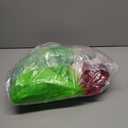 Green Monster Santa Claus Costumes for Men,Christmas Furry Santa Claus Costume Include Mask for Halloween Cosplay (Medium)