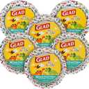 Glad for Kids Dinosaur Disposable Paper Plates, Heavy Duty Soak Proof Microwave Safe Kids Plates for Snacks, Meals, and Parties, Fun Dino Design, Party Pack, 8.5 Inch, 20 Count - 6 Pack (Multicolor)