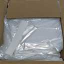 55 Gallon Clear Trash Bags, (50 Bags w/Ties) Large Clear Plastic Recycling Garbage Bags (50 Count (Pack of 1)