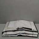 Fireplace Draft Cover for Winter Indoor Fireplace Blanket for Heat Loss Rustic Wooden Door Pattern Draft Stopper with Hook for Inside Insulated(White,39 x 32 Inch)