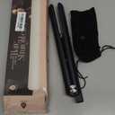 Pursonic USB Rechargeable Cordless Hair Straightener with 2 * 4500mah Batteries - Portable Hair Straightener with 3 Temp Level, LED Indicators & Ceramic Coated Flat Iron (Black)