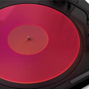 Turntable Mat Record Platter Slipmat: Acrylic Record Player Platter Vinyl Slip Mats for Turntables Antistatic Tighter & Defined Bass, Pink