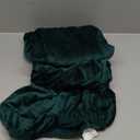 MIFXIN 2 Pieces Velvet Tub Chair Covers with Cushion Cover Stretch Soft Removable Tub Chair Slipcovers Armchair Sofa Couch Furniture Protector Cover for Living Room Club Bar Counter (Green)