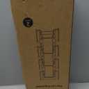 8 Layers of Adjustable Pot Lid Organizer Rack for Cabinet Door/Wall2Pack Lid Organizer Pots and Pans Holder for Kitchen Storage with No Drilling Adhesive 5.7 W(Black)