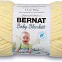 Bernat Baby Blanket Yarn, 3.5 oz, Gauge 6 Super Bulky, Baby Yellow (216 Foot (Pack of 1))