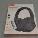 1Mii AI Y8 Active Noise Cancelling Headphones, Wireless Headphones Over Ear Bluetooth 6.0, LDAC Hi-Res Audio,100H Playtime with AI Translation Voice Chat Custom EQ via App for Travel/Home/Office-Black