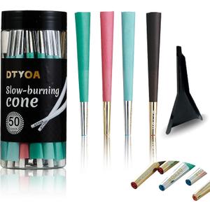 Pre-Rolled Cones | Cones 50 Pack(white) | Burn Slow and Even | Cones rolling paper (Gold and Silver)