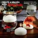 Candle Charisma White Floating Candles 3 Inch (Set of 24)  8-Hour Dripless, Smokeless Burn with Natural Flickering Flame  Perfect for Weddings, Centerpieces, Pool Nights & Special Events